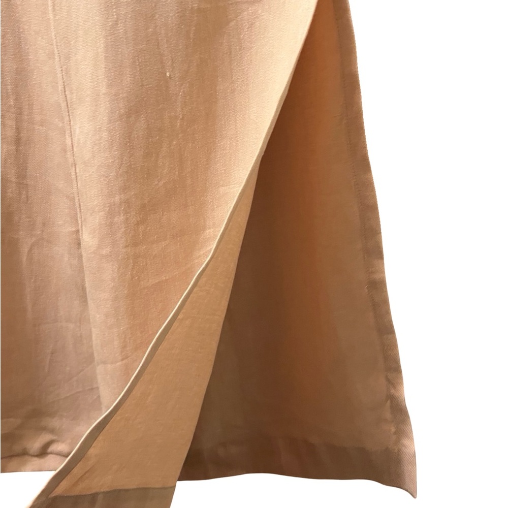 Hevron Pants Dara Hemp Wide‎ Leg Slit Flare Trousers Sz 0 Quiet Luxury Casual - Picture 9 of 15